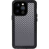Silver Carbon Fiber Specialty Texture Material iPhone 15 Pro Waterproof Case
